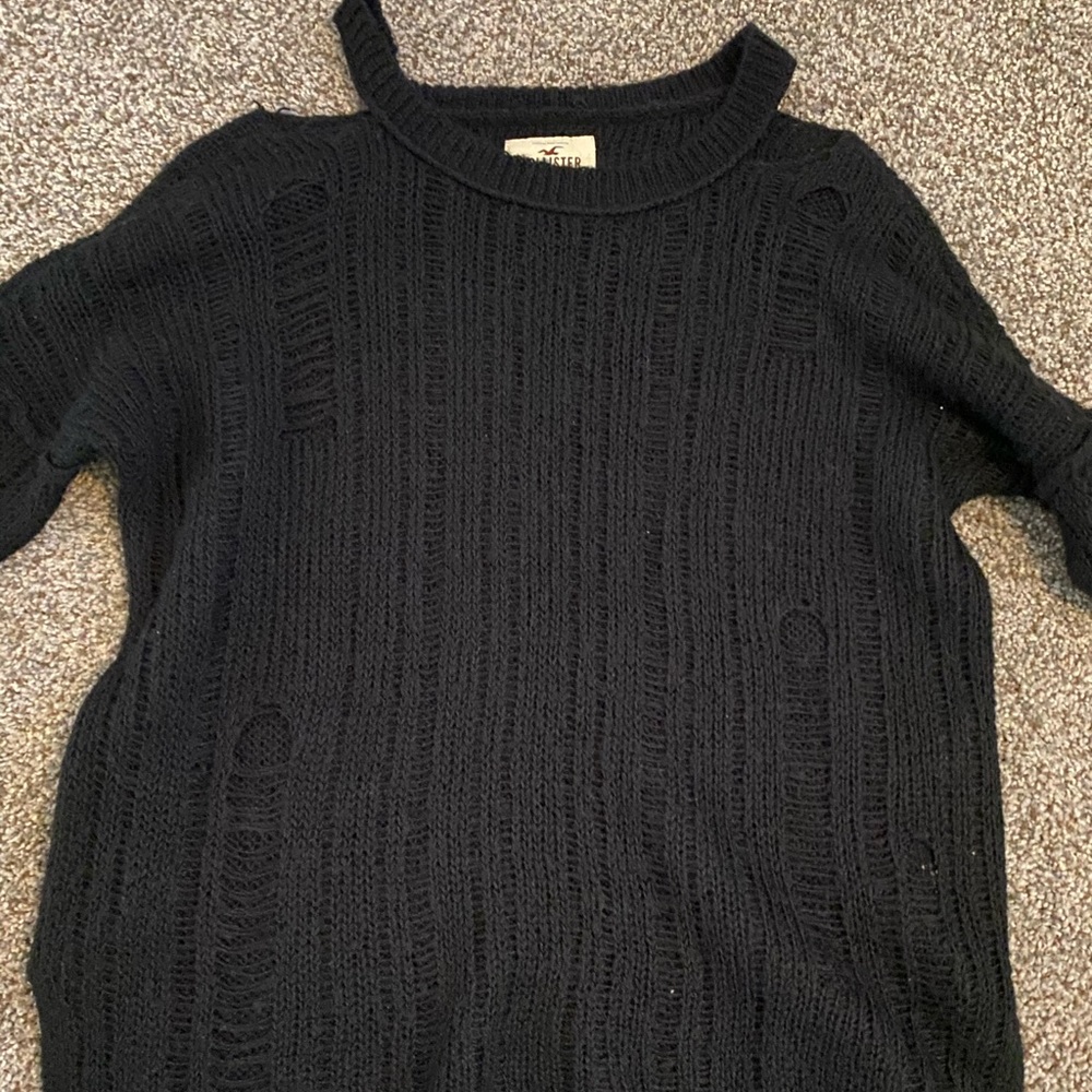 Hollister black knitted sweater (S)